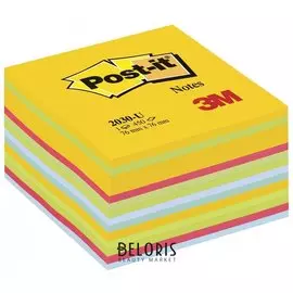 Блок самоклеящийся (стикер) POST-IT ORIGINAL "Ультра" 76х76 мм, 450 л.