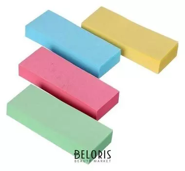 Блок-закладки с клеевым краем бумажные 12*50мм, 4цв*80л Pastel