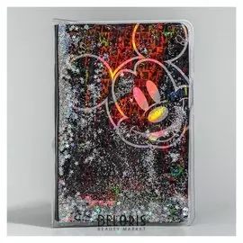 Блокнот А6 с блёстками, микки маус, 32 листа