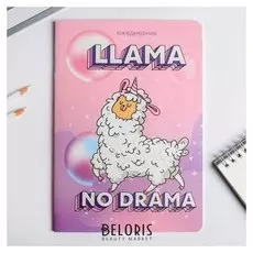 Блокнот-перевертыш Llama no drama, 32 листа