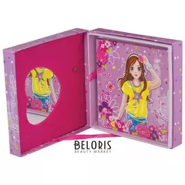 Блокнот в подарочной упаковке музыкальный Модница