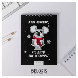 Блокнот "Я так понимаю, что лето еще не скоро?!", на гребне, А6, 40 листов