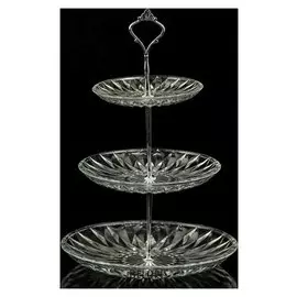 Блюдо 3 яруса круглое "Гаспар" D=25/20/15х36 см