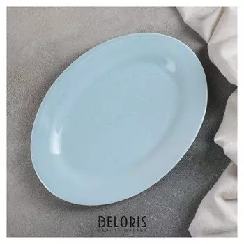 Блюдо «Амелия», 24,5×18 см, цвет голубой