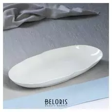 Блюдо "Ажур", белое, 35 см