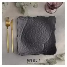 Блюдо «Чёрный восток», 24×23,5×3,2 см, цвет чёрный