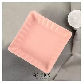 Блюдо для запекания "Лора" 18,5х18,5х5 см, цвет розово-оранжевый