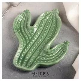 Блюдо «Кактус», цвет зелёный