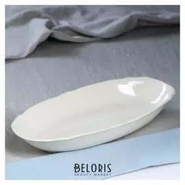 Блюдо "Капучино", цвет капучино, 18 х 36 см