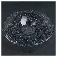 Блюдо круглое «Иней», D=30 см, цвет графит