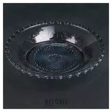 Блюдо круглое «Восток», D=30 см, цвет графит