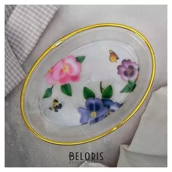 Блюдо овальное «Блеск», 22,4×16,2 см, рисунок