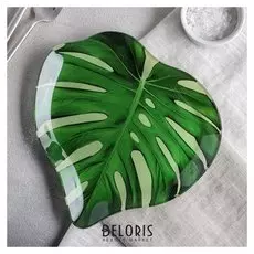 Блюдо «Папоротник», 20,8х20,9 см