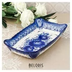 Блюдо под заливное, гжель