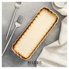 Блюдо прямоугольное «Циркон», 26,5×10×2,5 см