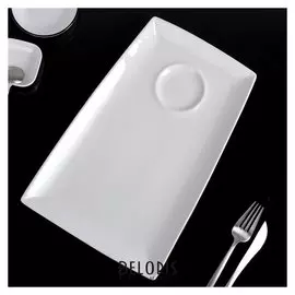 Блюдо с соусником прямоугольное 33,5×21,5 см Wl-992803 / A