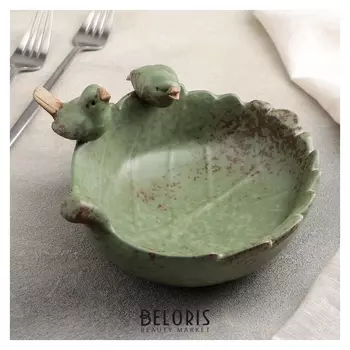 Блюдо сервировочное «Дымный цветок», 20×19×9 см