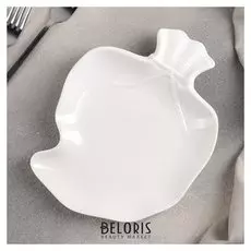 Блюдо сервировочное «Мешочек», 22×17 см, цвет белый