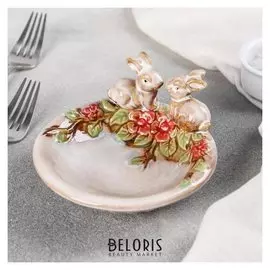 Блюдо сервировочное «Зайки», 13×13×6,8 см