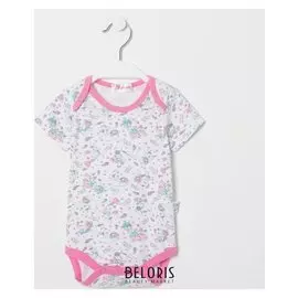 Боди, цвет белый/белочки, рост 80 см