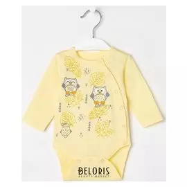 Боди, цвет жёлтый, рост 80 см