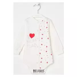 Боди детское, цвет белый, рост 62 см