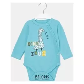 Боди детское, цвет голубой, рост 56 см