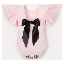 Боди детское крошка Я "Чёрный бант", рост 68-74 см (24), 6-9 мес.
