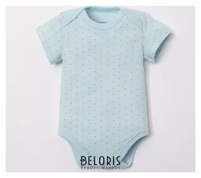 Боди крошка Я, голубой, р.24, рост 68-74см