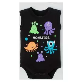 Боди крошка Я "Monster. Little", чёрный, р. 26, рост 74-80 см