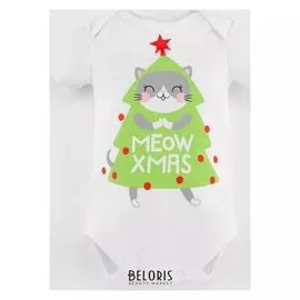 Боди крошка Я "Winter Party", рост 86-92 см, белый