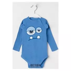 Боди с длинным рукавом, цвет индиго, рост 68 см (6 месяцев)