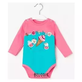 Боди «Время приключений» детское, цвет розовый/голубой, рост 62 см (40)