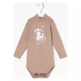 Боди-водолазка Milky Nature, цвет мокко, рост 80 см