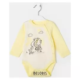 Боди Зайка, цвет жёлтый, рост 80 см (48)
