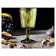 Бокал «Флорин», 300 мл, 8,5×8,5×17, цвет зелёный