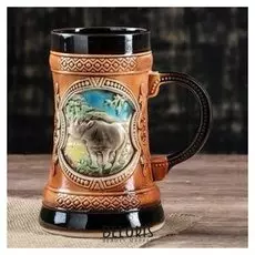 Бокал "Лев", художественная роспись, 1 л