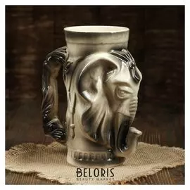 Бокал "Слон", серый, 1 л