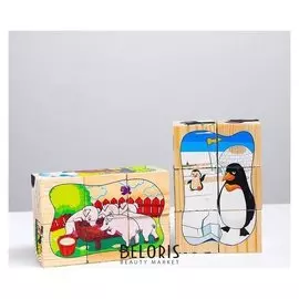 Большой набор кубиков. пазлы на кубиках 4 (12 кубиков)