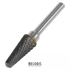 Борфреза Tundra тип L коническая с закруглением, 12 X 28 мм, хвостовик 6 мм