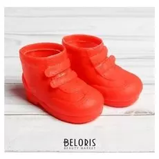 Ботинки для куклы «Липучки», длина подошвы: 7,5 см, 1 пара, цвет красный