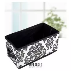 Бокс для мелочей «Вензель», 28×14×14 см, цвет чёрно-белый