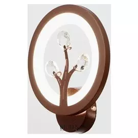 Бра 661322b/1 LED 10вт 4000к кофе 19х19х7 см