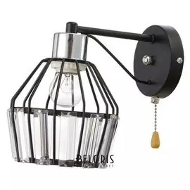 Бра 91250/1 E27 40вт черный-хром 17х12х21 см