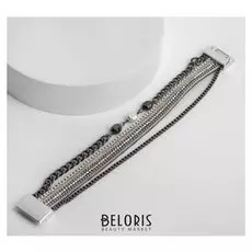 Браслет ассорти "На магните" бусины, цепи