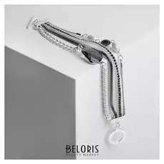 Браслет ассорти "Шаман" крупный кристалл и цепи