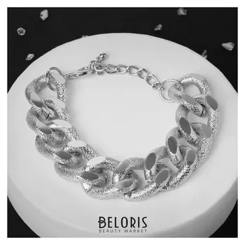 Браслет "Цепь" покрытие, цвет серебро