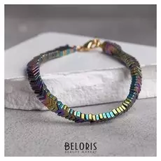 Браслет "Гематит" коса