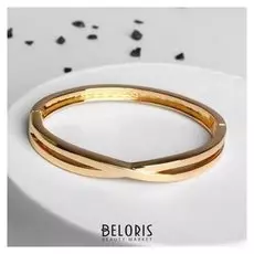 Браслет "Каркас" переплетения, цвет золото,d=7