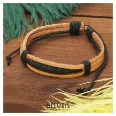 Браслет кожа "Плетение"